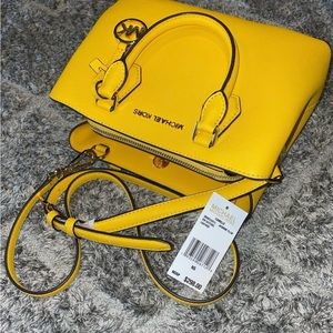 Yellow Michael Kors crossbody